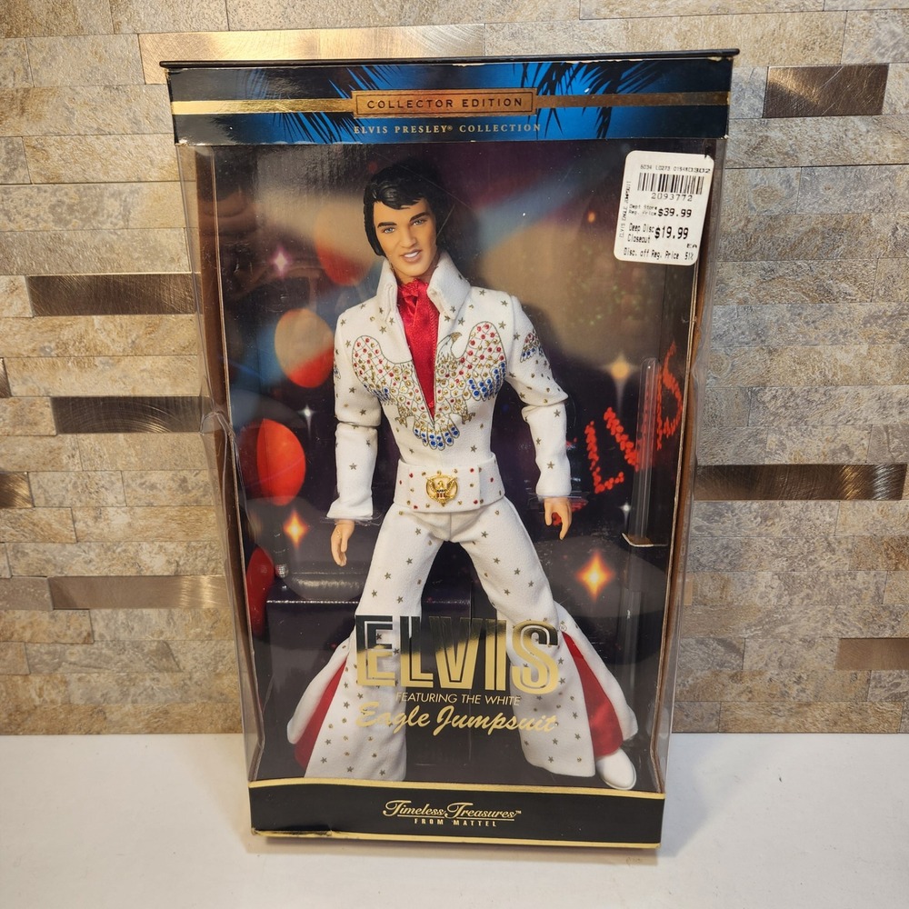 Mattel Elvis Presley Timeless Treasures White Eagle Jumpsuit Collector Doll 2000